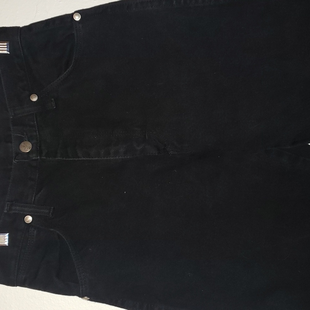 Vintage 1980's Wrangler Black High Waisted Denim Jeans - Picture 3 of 6